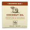 Soapbox, 含椰子油和乳木果的椰子油洗髮皂，保濕和滋養，3.1 盎司（87.5 克）
