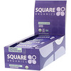 Square Organics, Органический белковый батончик, песочное тесто, покрытое шоколадом, 12 батончиков, по 44 г каждый