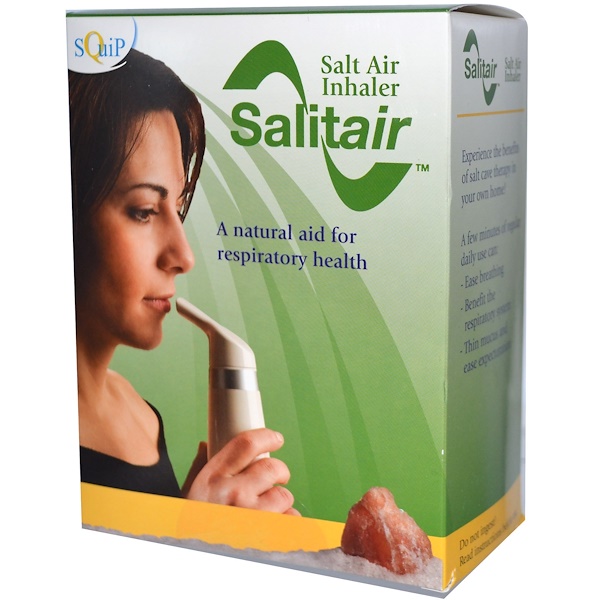 Squip Products, Salitair, ингалятор для соленого воздуха, набор из 4 частей (Discontinued Item) 