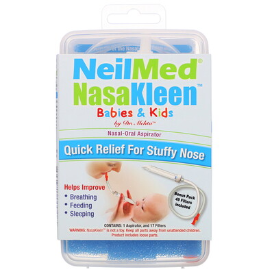Squip Neilmed NasaKleen Babies & Kids Nasal-Oral Aspirator, 1 Kit
