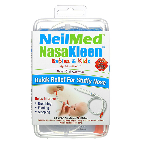 Squip‏, Neilmed NasaKleen Babies & Kids Nasal-Oral Aspirator, 1 Kit