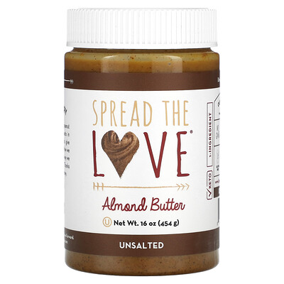 

Spread The Love Almond Butter Unsalted 16 oz ( 454 g)