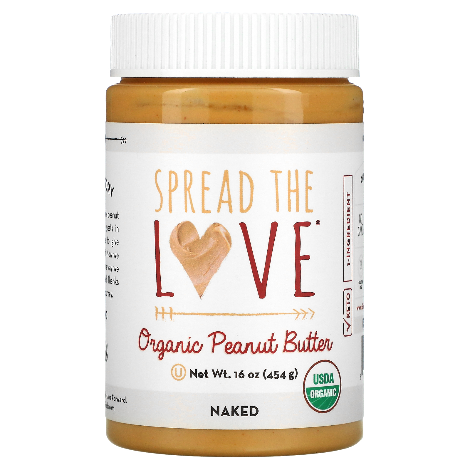 Spread The Love Organic Peanut Butter Naked Oz G