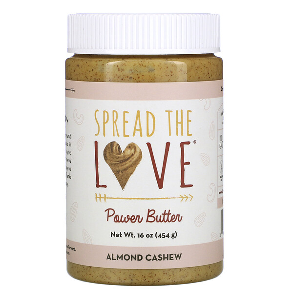 Spread The Love‏, Power Butter, Almond Cashew, 16 oz ( 454 g)