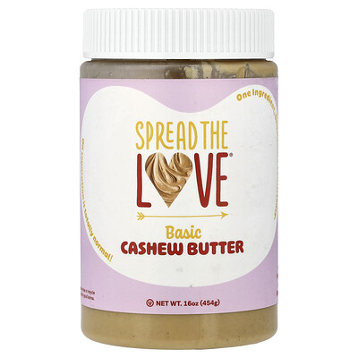 Spread The Love, Cashew Butter, Basic , 16 oz (454 g)