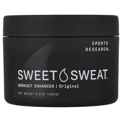 Sports Research, Sweet Sweat®, Suplemento potenciador del entrenamiento, Original, 184 g (6,5 oz)