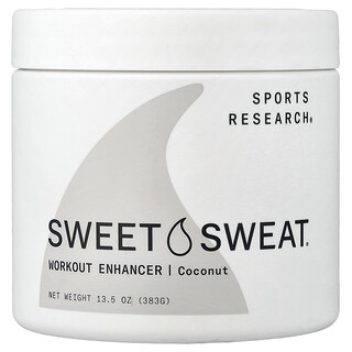 سبورتس ريسورش‏, Sweet Sweat  معزز التمرين، جوز الهند، 13.5 أوقية (383 جم)