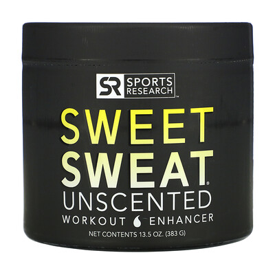 Sports Research Sweet Sweat, Усилитель Эффективности Тренировок, без Запаха, 13,5 унций (383 г)