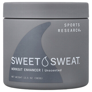 سبورتس ريسورش‏, Sweet Sweat® ، معزز التمرين ، عديم الرائحة ، 13.5 أونصة (383 جم)