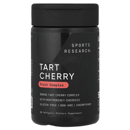 Sports Research Tart Cherry, Fruit Complex, 60 Softgels