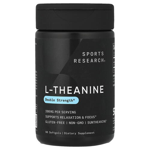 Sports Research L-Theanin 200 mg (60 Weichkapseln)