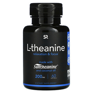 Sports Research, L-theanine, 200 mg, 60 Cápsulas Softgel