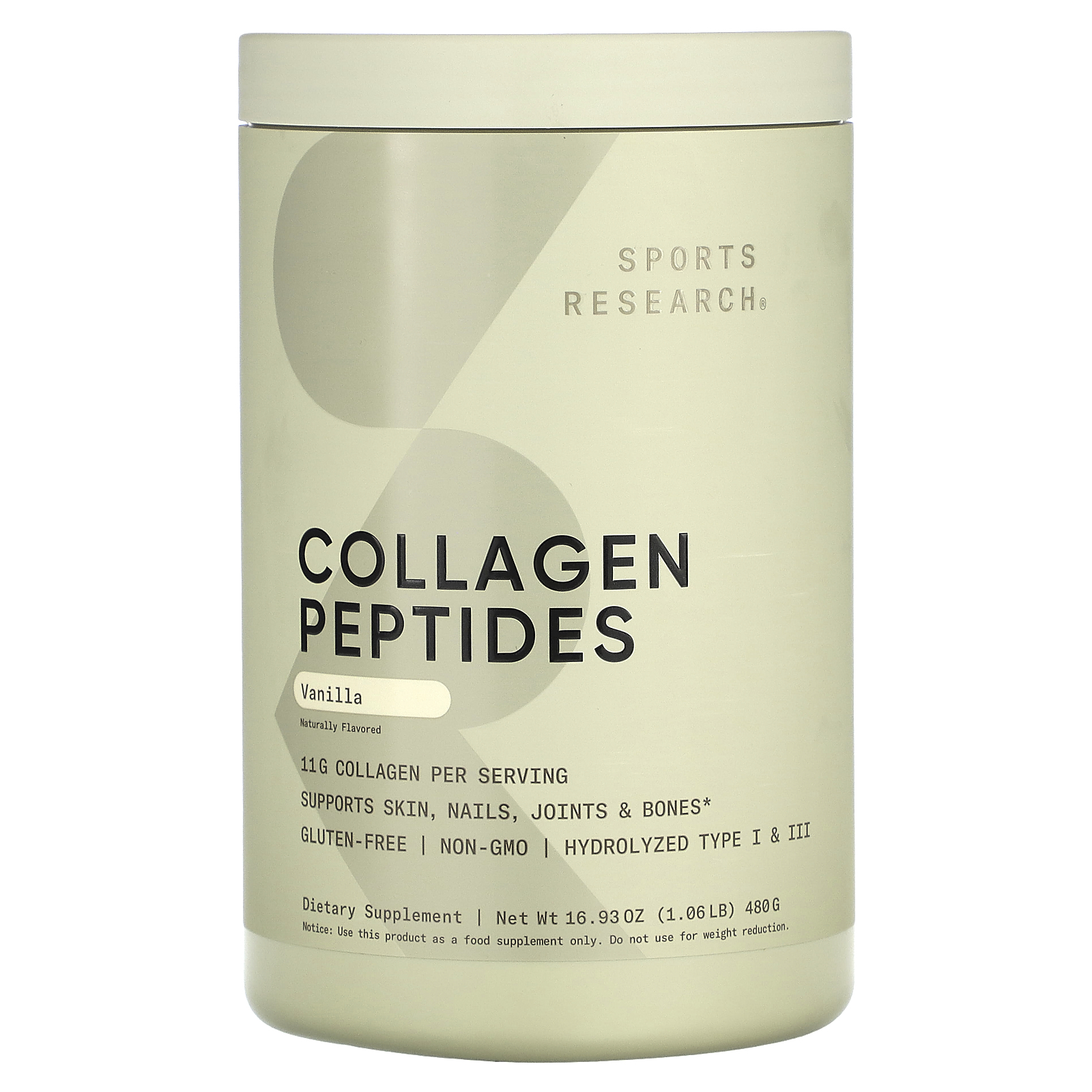 Sports Research Collagen Peptides, Dietary Supplements