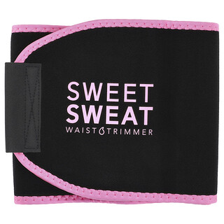 Sports Research, Sweet Sweat Waist Trimmer, Bauchweggürtel, Medium, schwarz und pink, 1 Gürtel