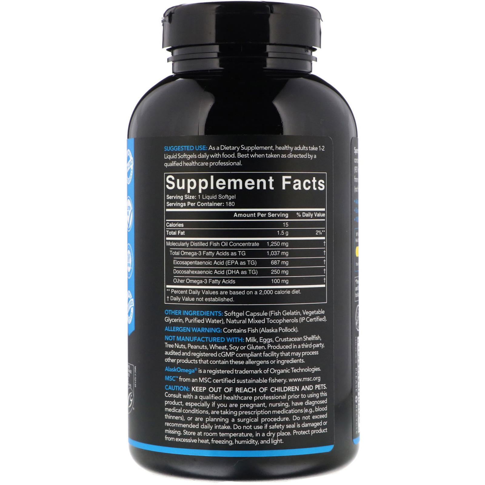 Sports Research, Omega3 Fish Oil, Triple Strength, Triglyceride Form