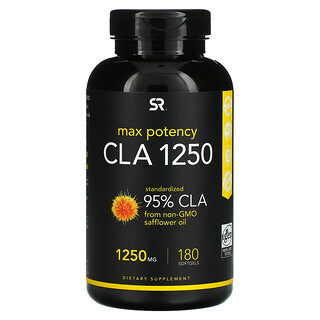Sports Research, CLA 1250, Max Potency, 1,250 mg, 180 Softgels