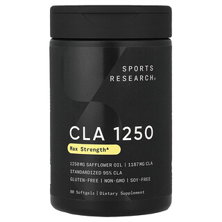 Sports Research, CLA 1250 共軛亞油酸，90 粒軟凝膠