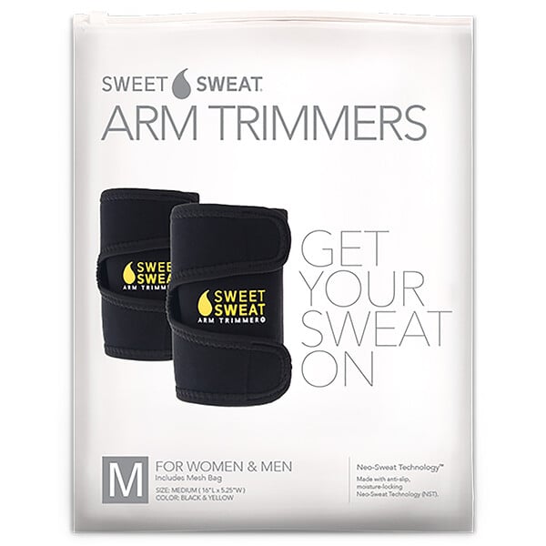 Sweet Sweat Arm Trimmers, Unisex-Regular, Yellow, 1 Pair