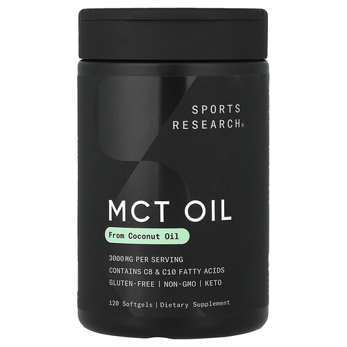 Sports Research, MCT Oil, MCT-Öl, 120 Weichkapseln (1.000 mg pro Weichkapsel)