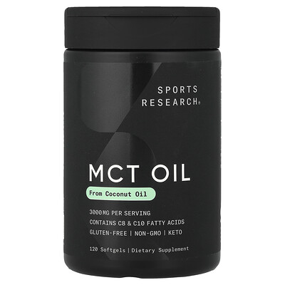 Photos - Vitamins & Minerals MST Sports Research, MCT Oil, 120 Softgels  SRE-01080 (1,000 mg per Softgel)