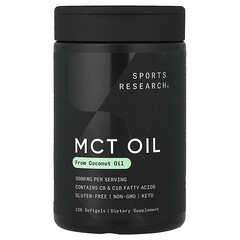Олія з MCT, 3000 мг, 120 капсул (1000 мг у капсулі)