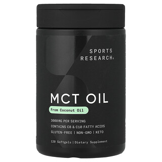 Sports Research, MCT Oil, MCT-Öl, 120 Weichkapseln (1.000 mg pro Weichkapsel)