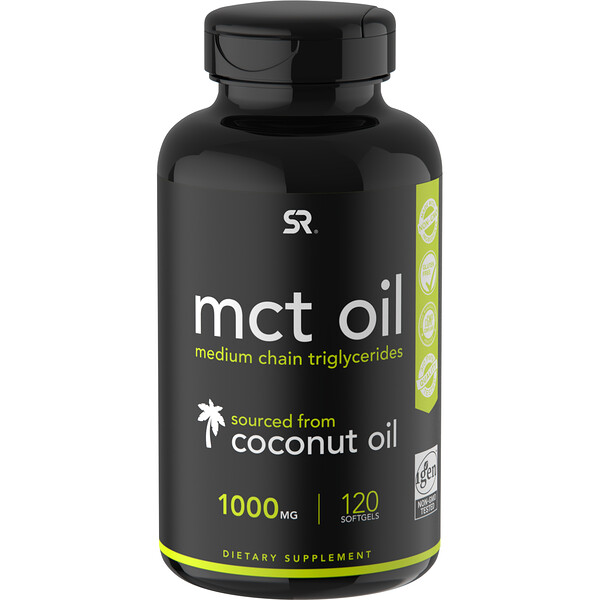 Sports Research‏, MCT Oil, 1,000 mg, 120 Softgels