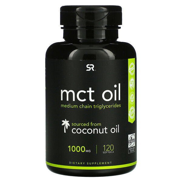 Sports Research‏, MCT Oil, 1,000 mg, 120 Softgels