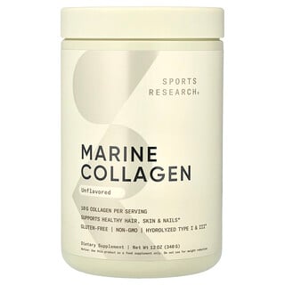 Sports Research, 해양 콜라겐, 무맛, 340g(12oz)