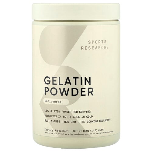 Sports Research, Gelatinepulver, geschmacksneutral, 454 g (16 oz.)