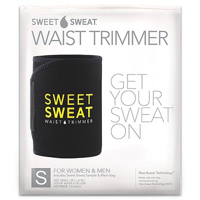 

Sports Research Sweet Sweat пояс для похудения маленький черный и желтый 1 шт.