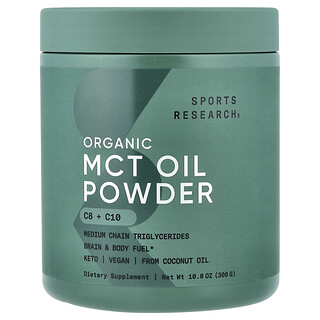 Sports Research, Organic MCT Oil Powder, 10.6 oz (300 g)