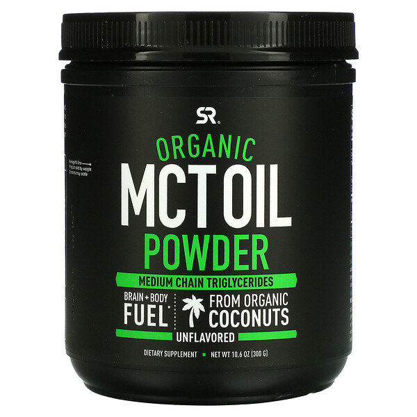 Organic MCT Oil Powder, Unflavored, 10.6 oz (300 g)