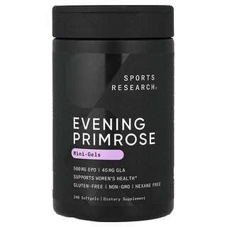 Sports Research, Nachtkerze, 500 mg, 240 Weichkapseln