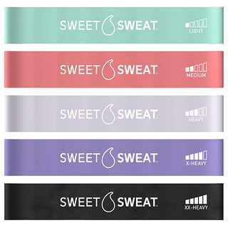 سبورتس ريسورش‏, Sweet Sweat، أشرطة حلقية صغيرة مرنة للتمارين الرياضية، 5 أشرطة حلقية مرنة