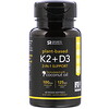Sports Research, Vitamin K2 + D3, 100 mcg/125 mcg, 60 Veggie Softgels