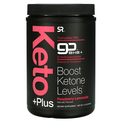 

Sports Research Keto Plus, GO BHB +, малиновый лимонад, 11,2 унции (318 г)