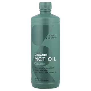 Sports Research, Bio MCT-olaj, C8 + C10, 946 ml (32 fl oz)