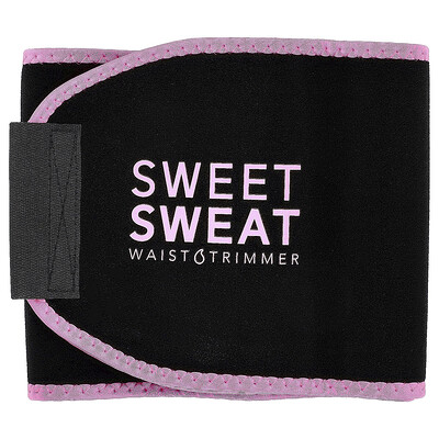 Sports Research, Sweet Sweat®, Faja reductora de cintura, Grande, Rosa, 1 cinturón