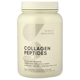 Sports Research, Collagen Peptides, Unflavored, 32 oz (907 g)