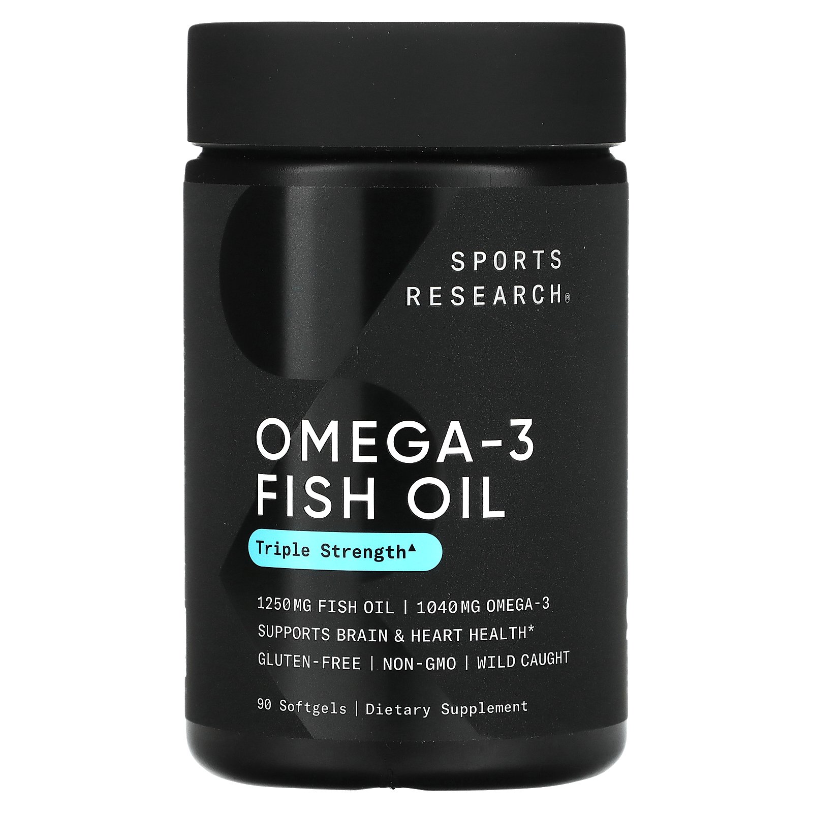 Sports Research, Omega3 Fish Oil, Triple Strength, 1,250 mg, 90 Softgels