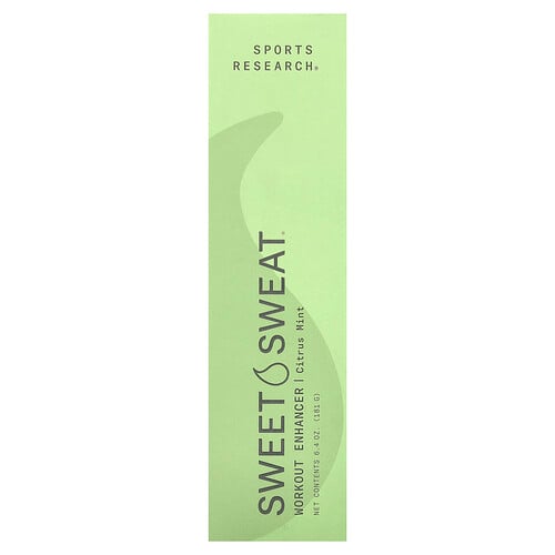 Sports Research, Sweet Sweat®, Treningsforsterker, Sitrusmynte, 181 g