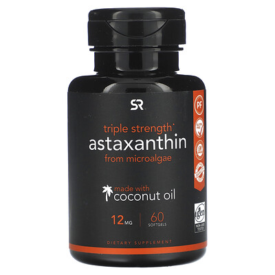 

Sports Research Astaxanthin Triple Strength 12 mg 60 Softgels