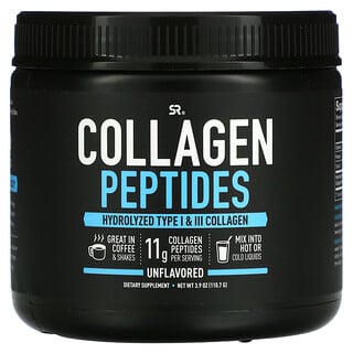 Sports Research, Peptides de collagène, Sans arôme, 110,7 g