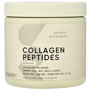 Sports Research, Collagen Peptides, Unflavored, 3.9 oz (110.6 g)