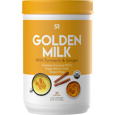 Sports Research Golden Milk with Turmeric & Ginger, 10.6 oz (300 g)
