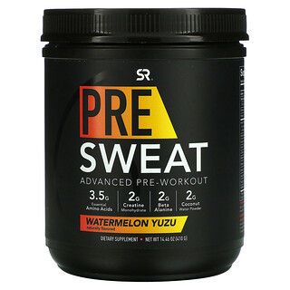 Sports Research, Pre-Sweat Advanced Pre-Workout，西瓜柚子，14.46 盎司（410 克）