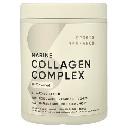 Sports Research, Marine Collagen Complex, Meereskollagen-Komplex, geschmacksneutral, 164 g (5,8 oz.)