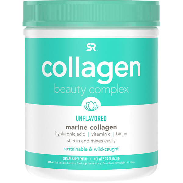 Sports Research, комплекс Collagen Beauty, морской коллаген, с нейтральным вкусом, 163 г (5,75 унций)
