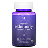 Sports Research, Organic Elderberry, Vitamin C + Zinc, Natural Berry Flavors, 60 Gummies